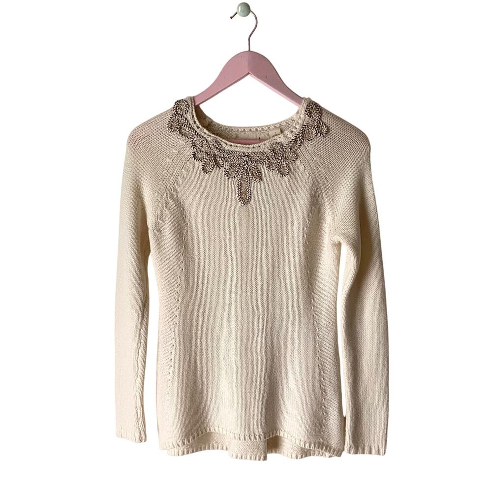 Anthropologie Angel of the North Sweater Size Small